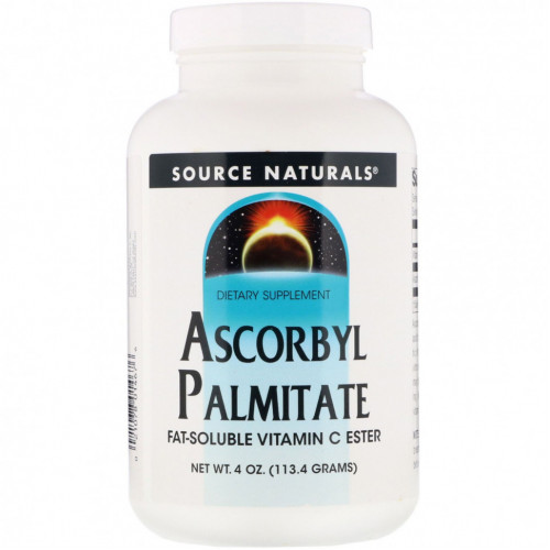 Source Naturals, Аскорбилпальмитат, порошок, 4 унции (113,4 г)