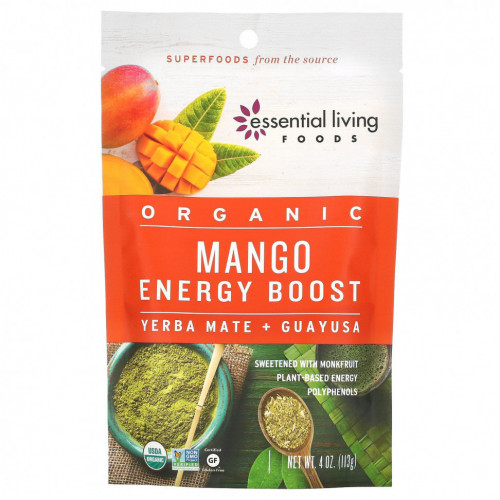 Essential Living Foods, Organic Mango Energy Boost, 113 г (4 унции)