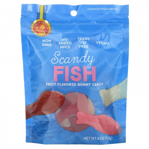 Candy People, Scandy Fish, фрукты, 113 г (4 унции)