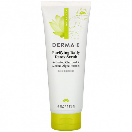 Derma E, Очищающий ежедневный скраб-детокс, 4 унции (113 г)