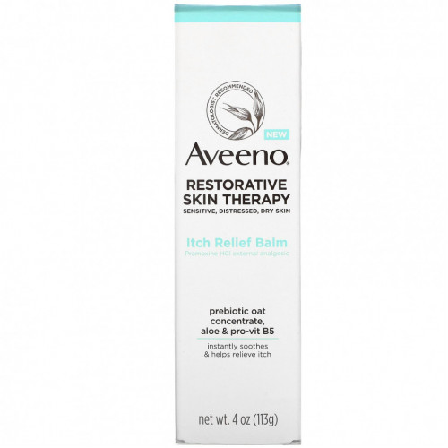 Aveeno, Restorative Skin Therapy, бальзам для снятия зуда, 113 г (4 унции)