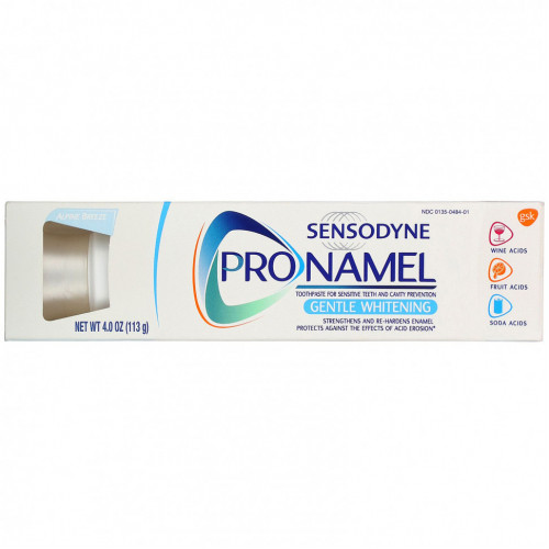 Sensodyne, ProNamel, мягкая отбеливающая зубная паста, 113 г (4,0 унции)