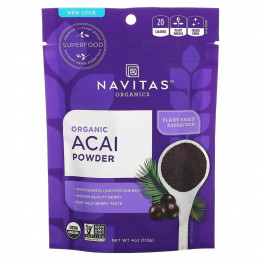 Navitas Organics, Органический порошок асаи, 113 г (4 унции)