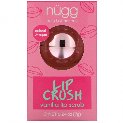 Nugg, Lip Crush, Vanilla Lip Scrub, 0.24 oz (7 g)