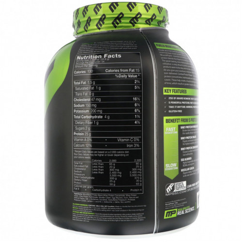 MusclePharm, Белковый порошок Combat, ваниль, 4 фунта (1814 г)