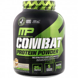 MusclePharm, протеиновый порошок Combat, печенье и сливки, 4 фунта (1814 г)