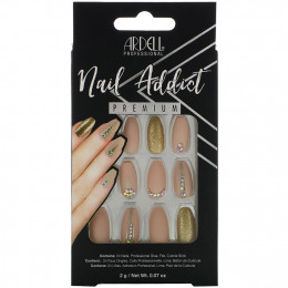 Ardell, Nail Addict Premium, нюд со стразами, 2 г (0,07 унции)