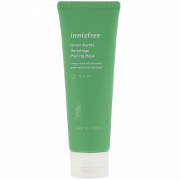 Innisfree, зеленый ячмень, косметическая маска-пилинг, гоммаж, 120 мл (4,05 жидк. унции)