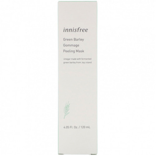 Innisfree, зеленый ячмень, косметическая маска-пилинг, гоммаж, 120 мл (4,05 жидк. унции)