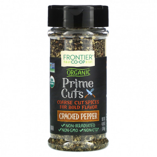 Frontier Co-op, Organic Prime Cuts, измельченный перец, 116 г (4,09 унции)