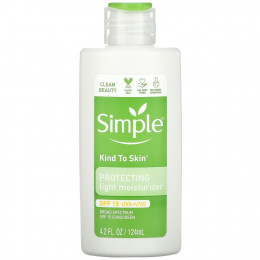 Simple Skincare, Kind to Skin, легкое защитное увлажняющее средство, SPF 15, 124 мл (4,2 жидк. Унции)