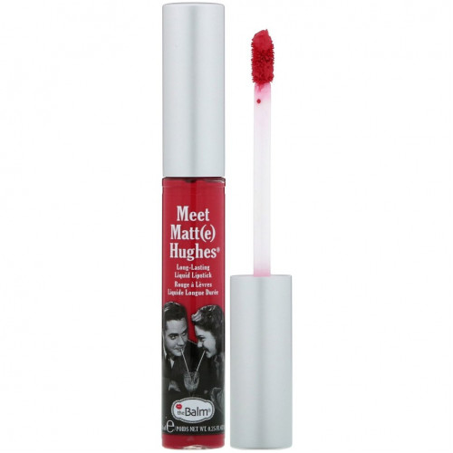 theBalm Cosmetics, Meet Matt(e) Hughes, Long-Lasting Liquid Lipstick, Sentimental, 0.25 fl oz (7.4 ml)