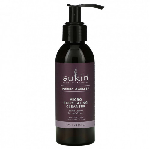 Sukin, Purely Ageless, Micro Exfoliating Cleanser, 4,23 жидких унции (125 мл)