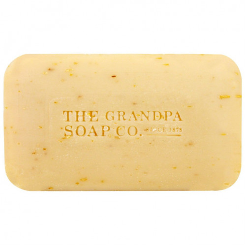 The Grandpa Soap Co., Кусковое мыло для лица и для тела, успокаивающее, овсяное, 4,25 унции (120 г)