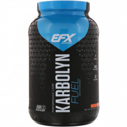 EFX Sports, Добавка для физической активности Karbolyn Fuel, апельсин, 1950 г