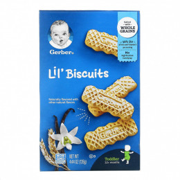 Gerber, Lil 'Biscuits, для детей от 12 месяцев, 126 г (4,44 унции)