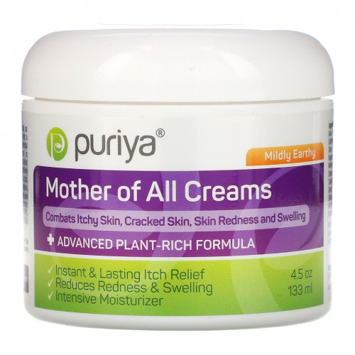 Puriya, Mother of All Creams, Мягко-землистый, 4,5 унции (133 мл)