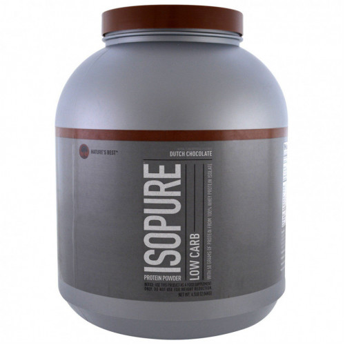 Isopure, Низкоуглеводный протеиновый порошок, датский шоколад, 2,04 кг (4,5 фунта)