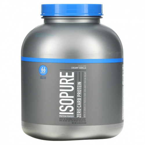 Isopure, Zero Carb, протеиновый порошок, кремовая ваниль, 2,04 кг (4,5 фунта)