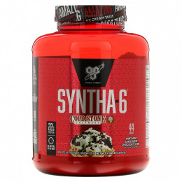 BSN, Syntha-6, Cold Stone Creamery, шоколадно-мятный чип с мятой, 4,56 фунта (2,07 кг)