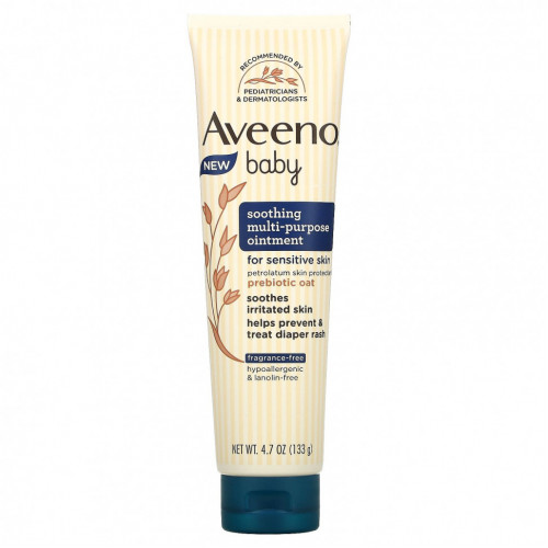 Aveeno, Baby, успокаивающая универсальная мазь, без отдушек, 133 г (4,7 унции)