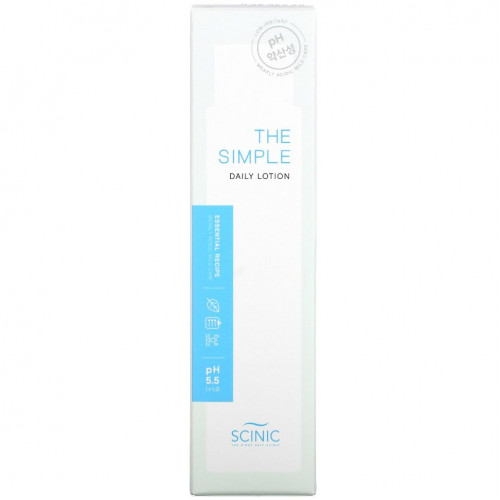 Scinic, The Simple Daily Lotion, pH 5,5, 145 мл (4,9 жидк. Унции)