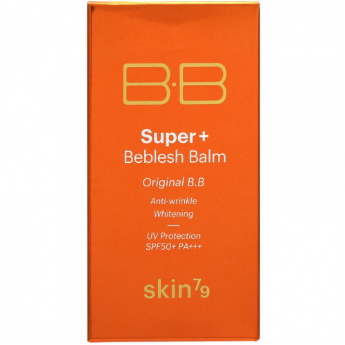 Skin79, Super+ Beblesh, оригинальный BB-крем, SPF 50+ PA+++, апельсин, 40 мл