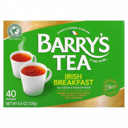 Barry's Tea, чай «Ирландский завтрак», 40 чайных пакетиков, 125 г (4,4 унции)