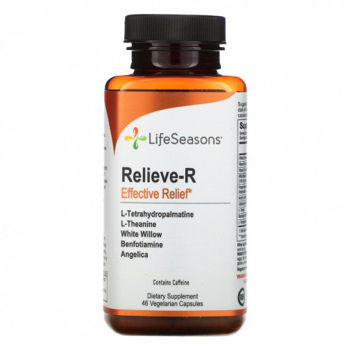 LifeSeasons, Relieve-R, Effective Relief, 46 вегетарианских капсул