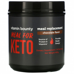 Vitamin Bounty, Meal For Keto, Заменитель еды, шоколад, 465 г