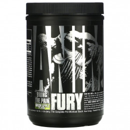 Universal Nutrition, Animal Fury, зеленое яблоко, 495,9 г