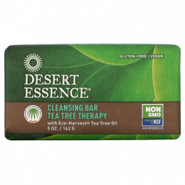 Desert Essence, очищающее мыло с маслом чайного дерева, 142 г (5 унций)