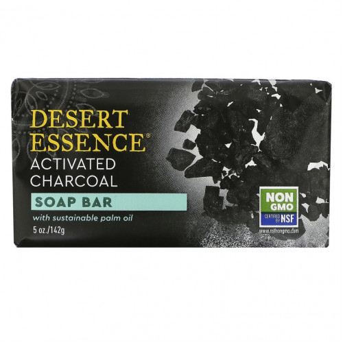 Desert Essence, Soap Bar, активированный уголь, 142 г (5 унций)