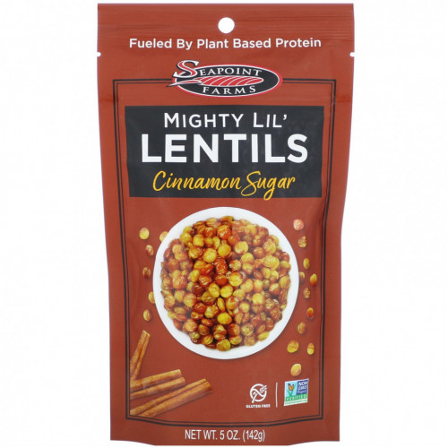 Seapoint Farms, Mighty Lil 'Lentils, коричный сахар, 142 г (5 унций)