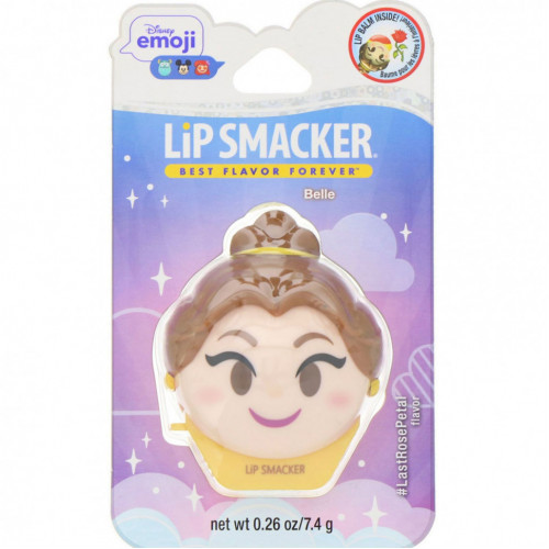 Lip Smacker, Disney Emoji, бальзам для губ, Belle, #LastRosePetal, 7,4 г (0,26 унции)