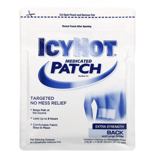 Icy Hot, Оригинальные болеутоляющие, большие, 5 штук