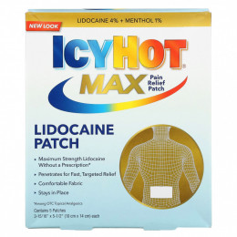 Icy Hot, Max, обезболивающие с лидокаином, 5 штук