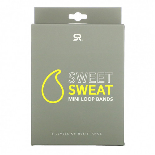 Sports Research, Sweet Sweat, мини-эспандеры, 5 штук