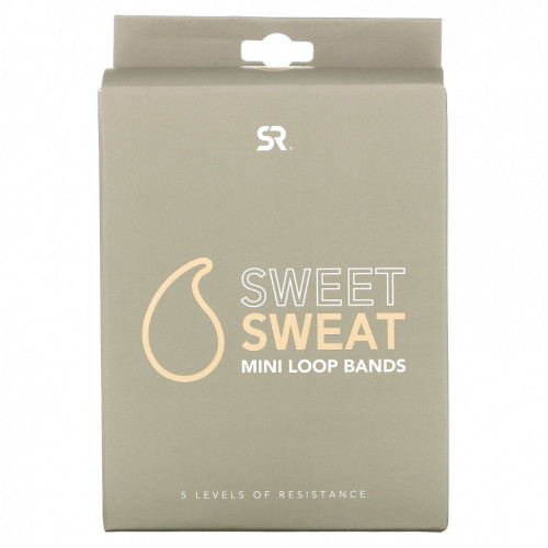 Sports Research, Sweet Sweat, мини-эспандеры, 5 штук