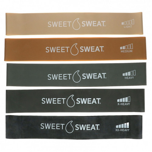 Sports Research, Sweet Sweat, мини-эспандеры, 5 штук