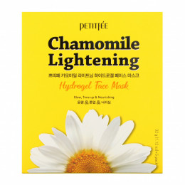 Petitfee, Chamomile Lightening, гидрогелевые маски для лица, 5 шт. по 32 г (1,12 унции)