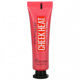 Maybelline, Cheek Heat, крем-гель для румян, роза, 8 мл (0,27 жидк. Унции)