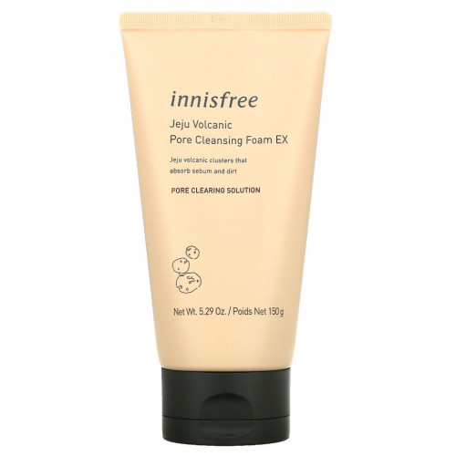 Innisfree, Jeju Volcanic Pore Cleansing Foam EX, 150 г (5,29 унции)