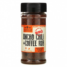 The Spice Lab, Ancho Chili + Coffee Rub, 155 г (5,5 унции)