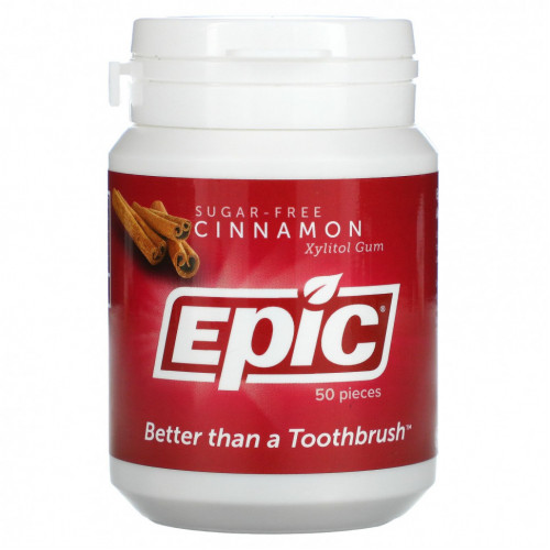 Epic Dental, Жевательная резинка с корицей, 50 шт