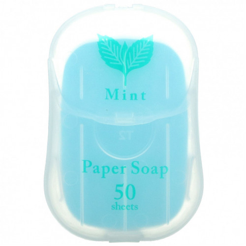 Charley, Paper Soap, Mint, 50 Pcs