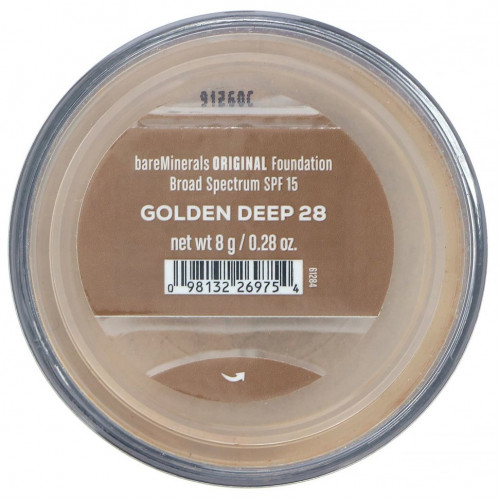 bareMinerals, Matte Foundation, SPF 15, Golden Deep 28, 0.28 oz (8 g)