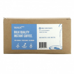 Waka Coffee, Растворимый кофе из 100% арабики, лиофилизированный колумбийский, 50 порционных пакетиков по 2,8 г (0,1 унции)