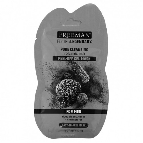 Freeman Beauty, Feeling Legendary, гелевая маска-пленка для очищения пор, для мужчин, 15 мл (0.5 жидк. унции)