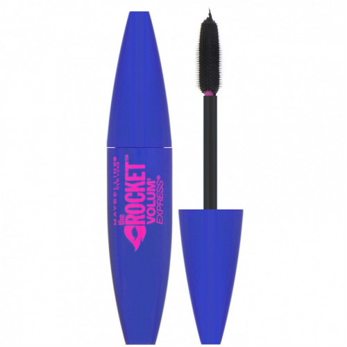 Maybelline, Тушь для ресниц The Rocket Volum' Express, угольно-черная, 9 мл